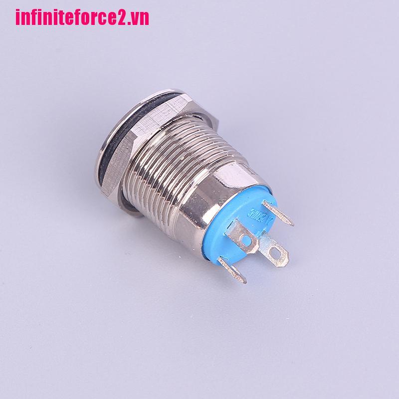 Nút Bấm Công Tắc Đèn Led 12mm 12v Màu Đen Chống Thấm Nước