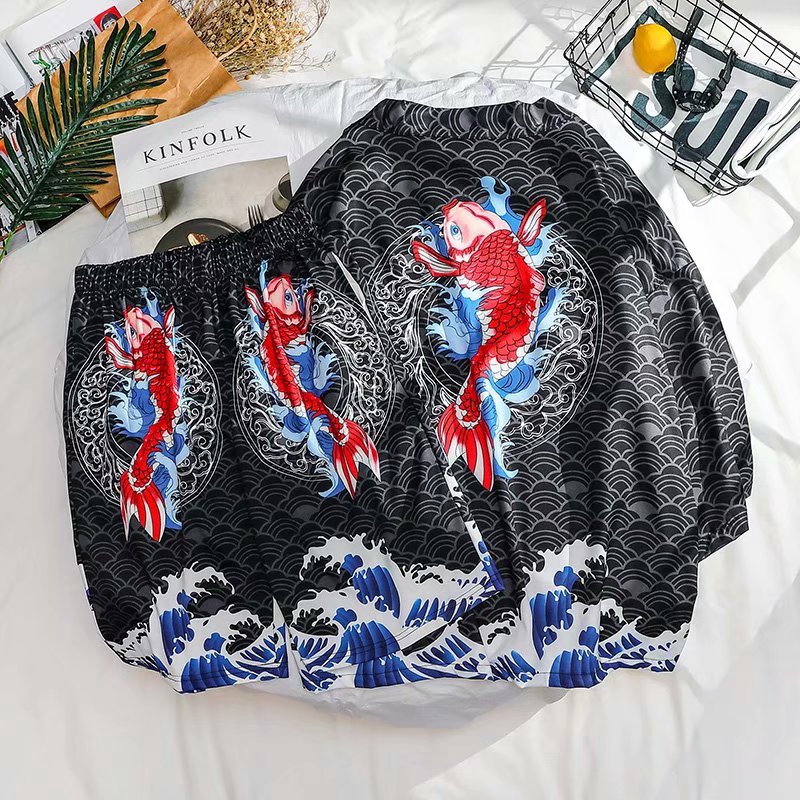 Set of Short Sleeve Shirt + Printed Shorts for Men