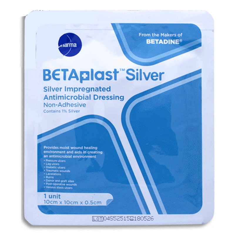 Miếng Dán Băng Vết Thương Betaplast SILVER - 1 Miếng 10x10cm