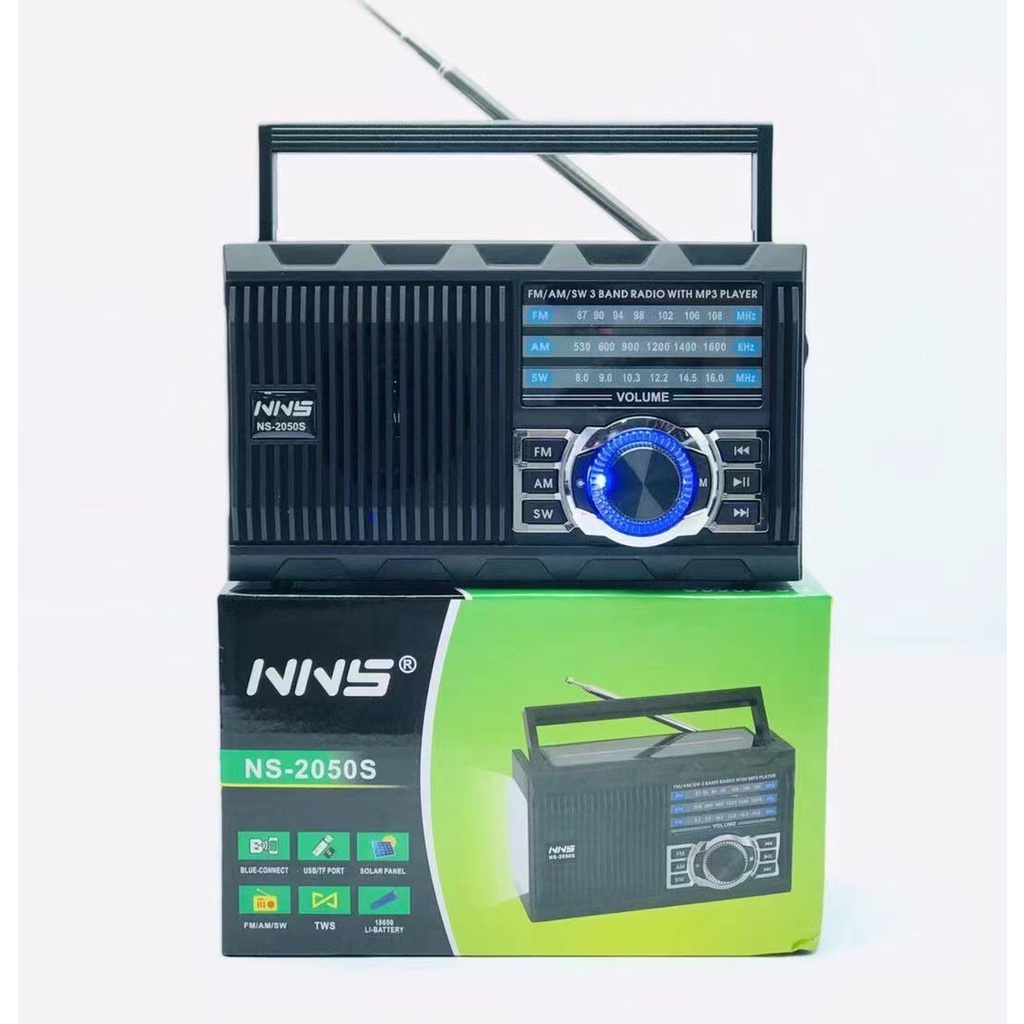 Loa Bluetooth Linkeetech FM/SD/USB NNS NS-2050S Pin năng lượng mặt trời