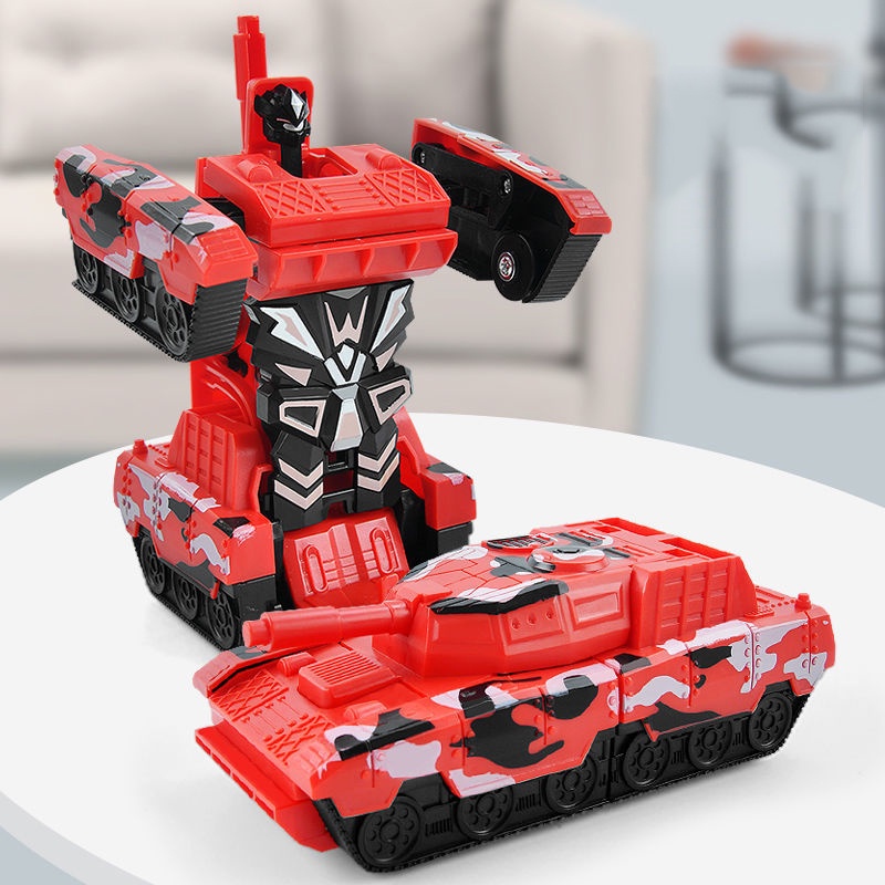Đồ Chơi Trẻ Em Xe Tăng Mô Hình Biến Hóa Robot Dành Cho Bé