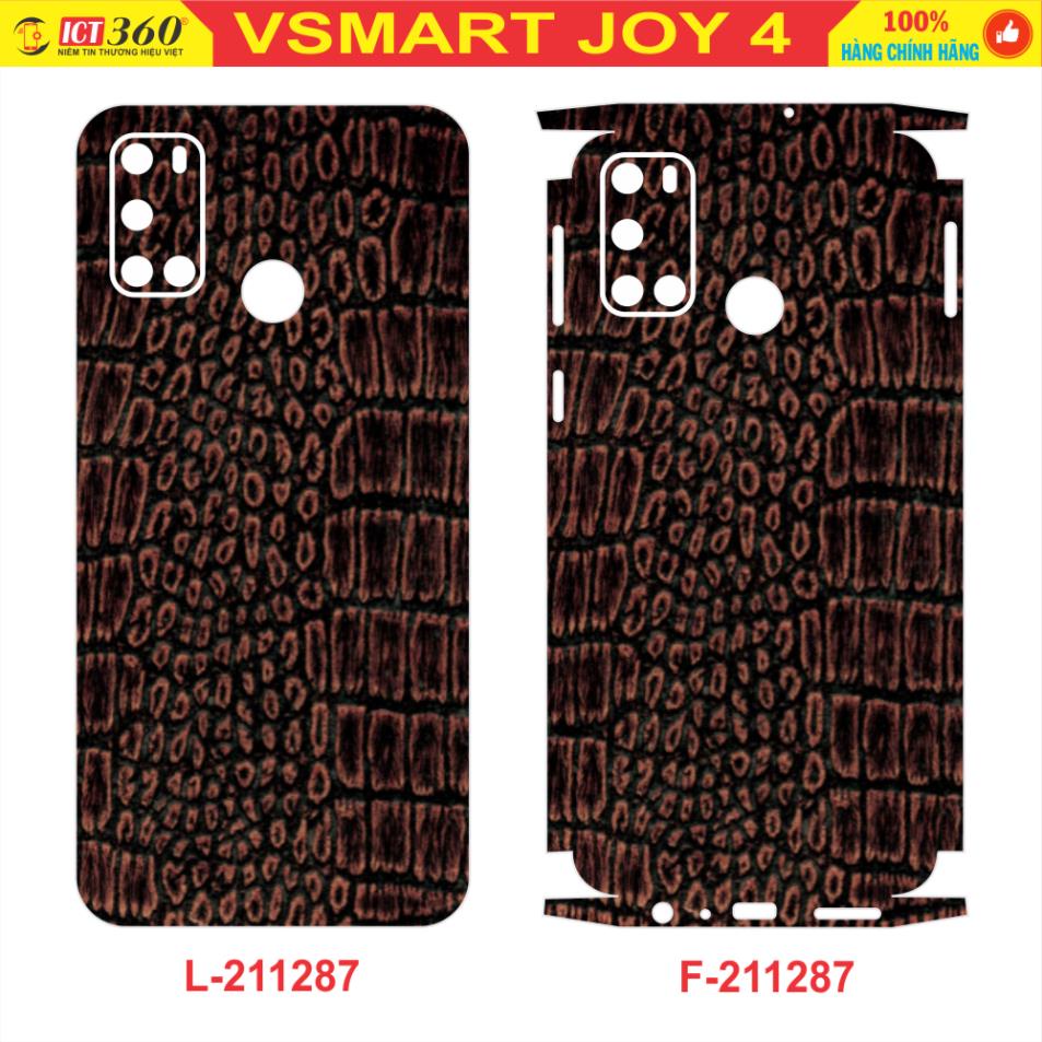 Dán lưng Skin 3D VSMART JOY 4 - Vân Da