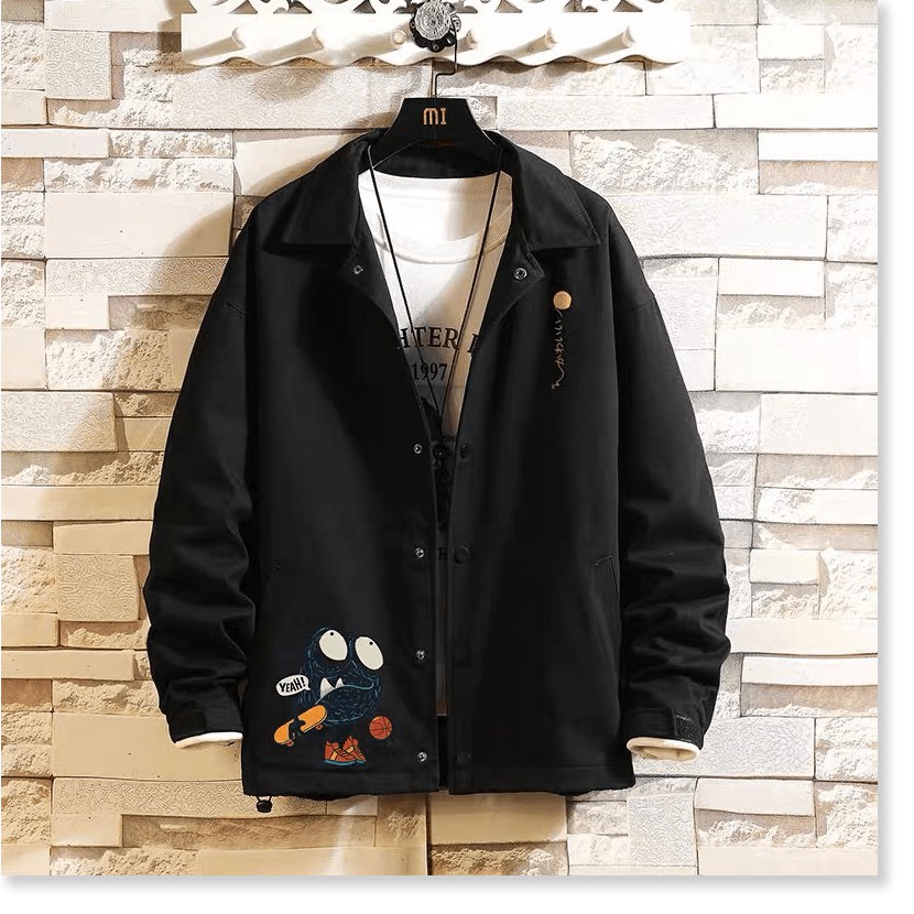 ÁO KHOÁC NAM CỔ SƠ MI THỜI TRANG HỌA TIÊT NHÍM GAI ĐẸP TINH TÊ