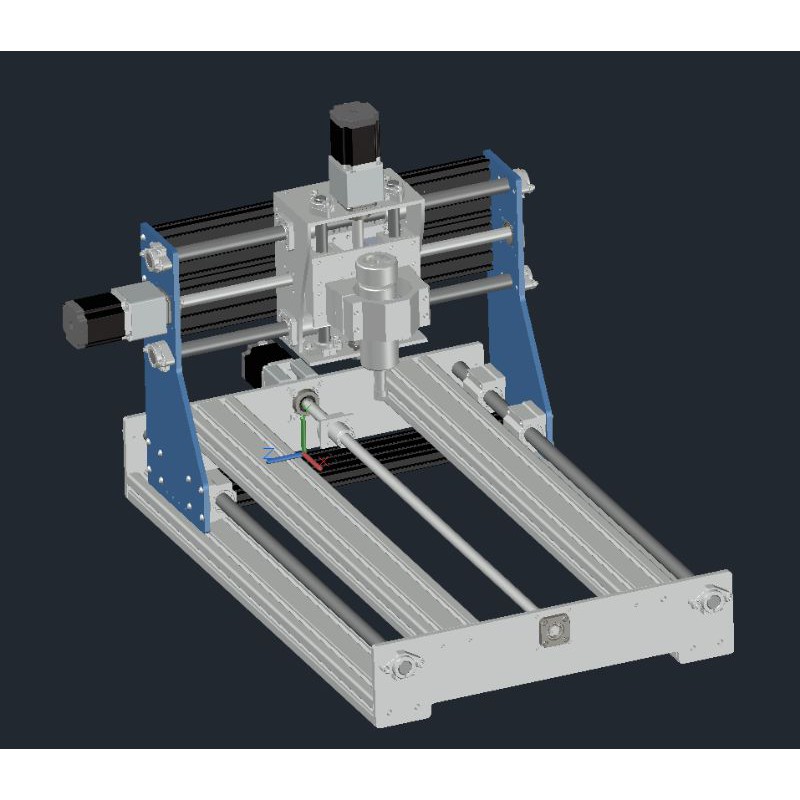 dyi khung nhôm máy cnc 6040 HM01 phay nhôm, phay gỗ