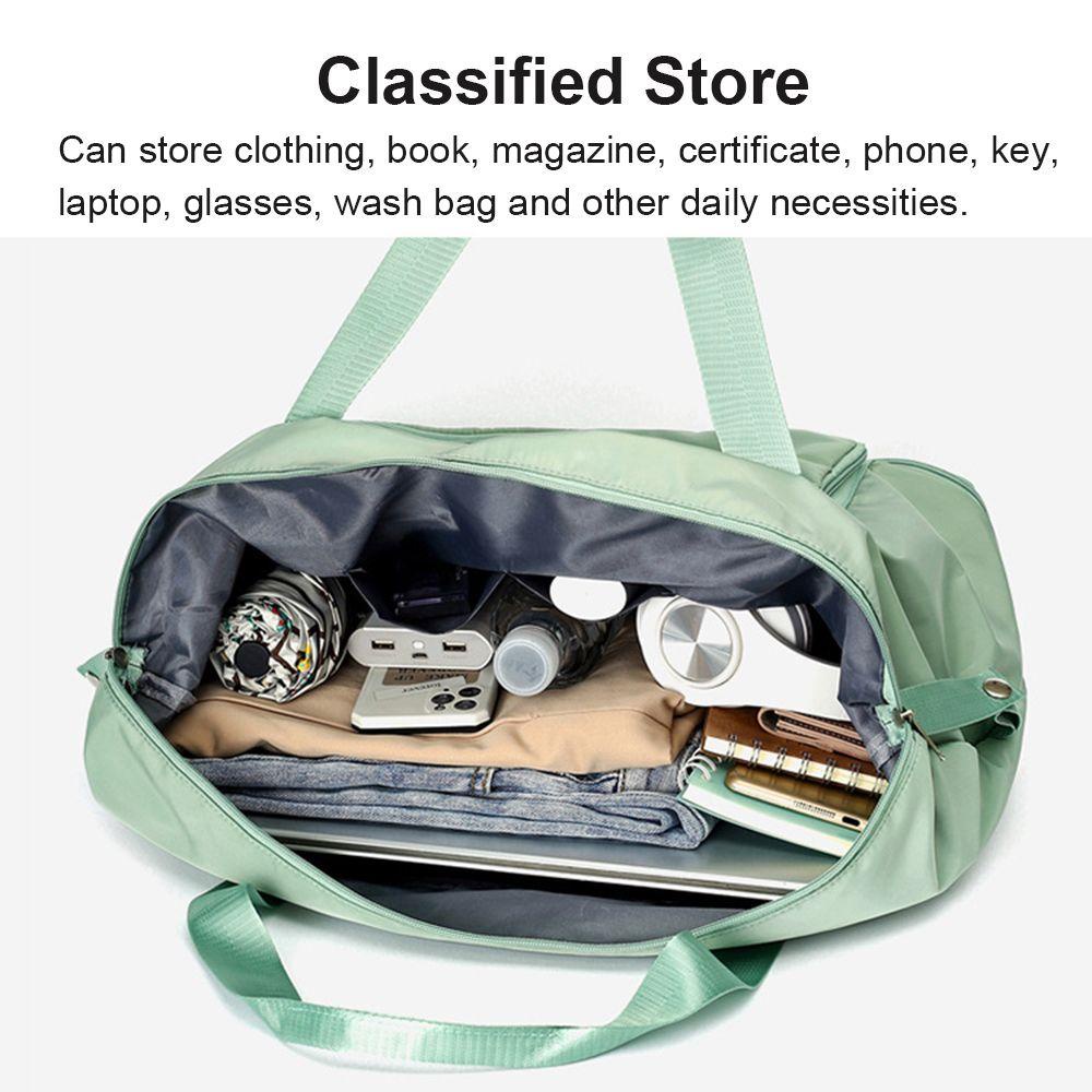 Túi Xách Tote Du Lịch / Tập Gym / Yoga Gấp Gọn Dung Tích Lớn Chống Thấm Nước Có Tay Cầm Tiện Lợi