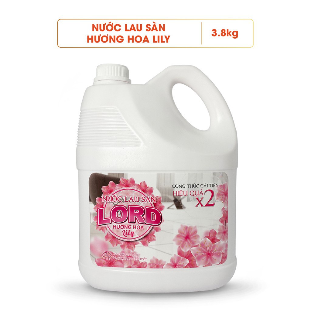 Nước lau sàn Lord 3.8kg - Hoa Lily