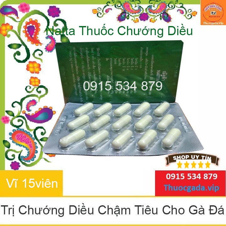 Natta gà chướng diều chậm tiêu đầy hơi cho gà đá