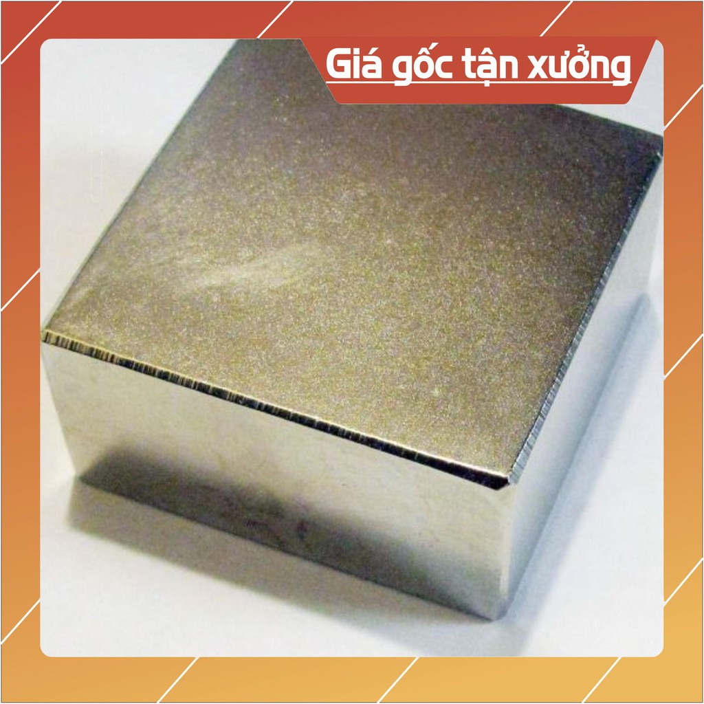 [Xả Kho] Nam châm đất hiếm 45x45x22mmm loại nam châm trắng siêu mạnh, cẩn thận khi sử dụng