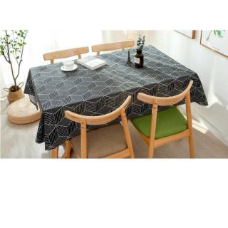 Vải bố họa tiết lập thể đen