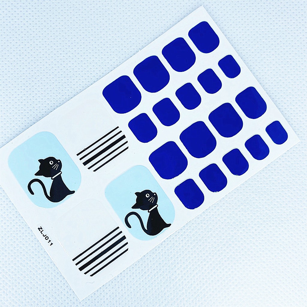 Bộ 22 Miếng Dán Móng Chân Gadis Manis Manis Bersih 3d Độc Đáo