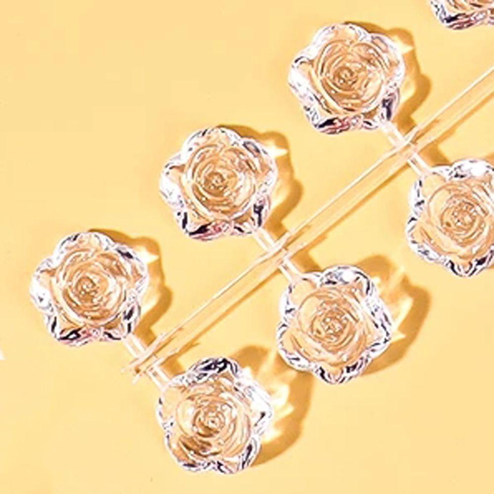 Giá Đỡ Trưng Bày Móng Tay Giả Trong Suốt Hình Hoa Hồng