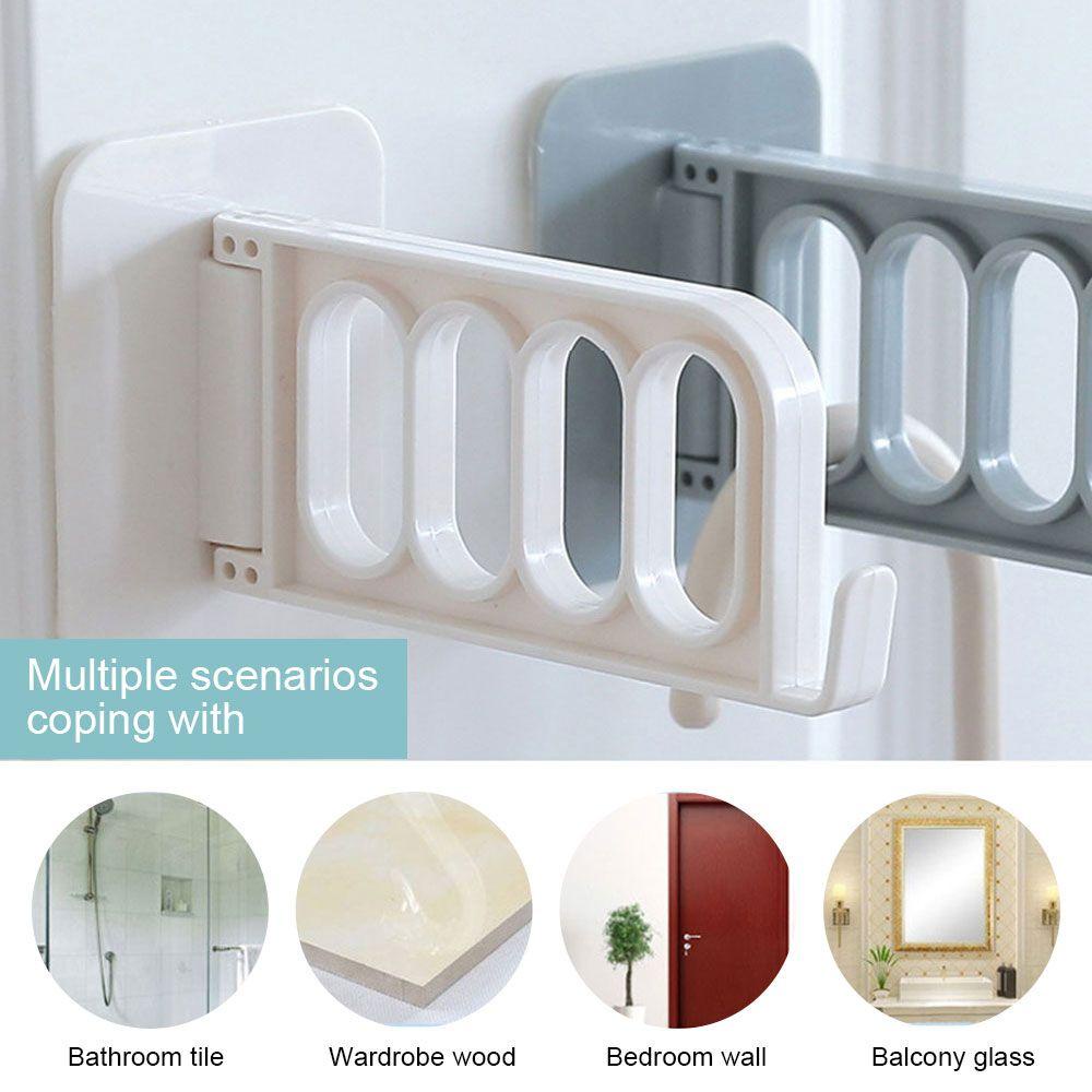 KUNHEV Móc Treo Quần Áo Dán Tường Đa Năng Có Thể Xoay Được