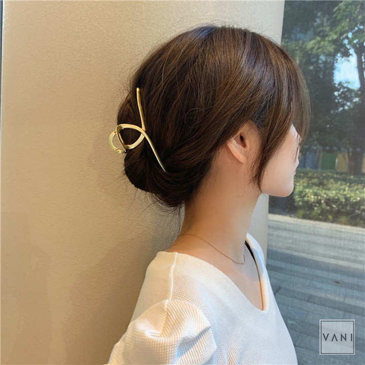Kẹp Tóc Càng Cua Kim Loại Nhiều Hình Dáng Phong Cách Hàn Quốc - Vani Store [PKT00182]