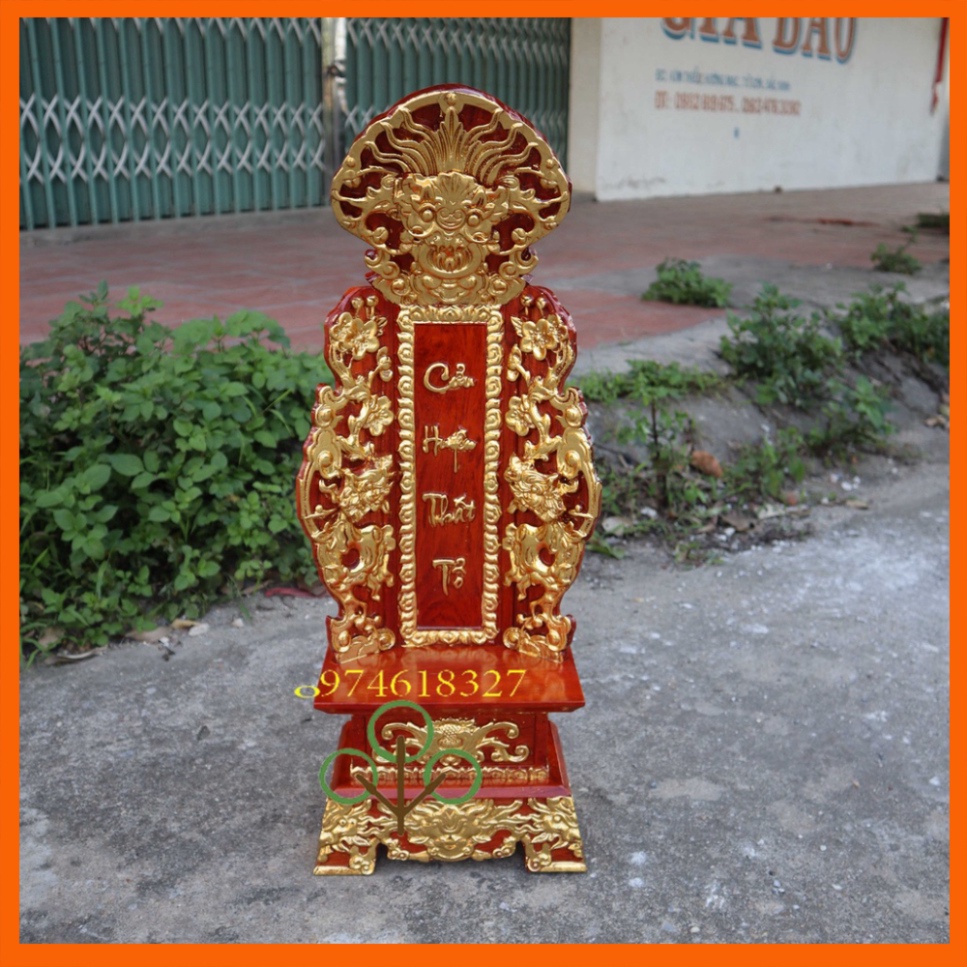 Linh Vị Thờ Chữ Cửu Huyền Thất Tổ Song Long Gỗ Hương Cao 51,61,67