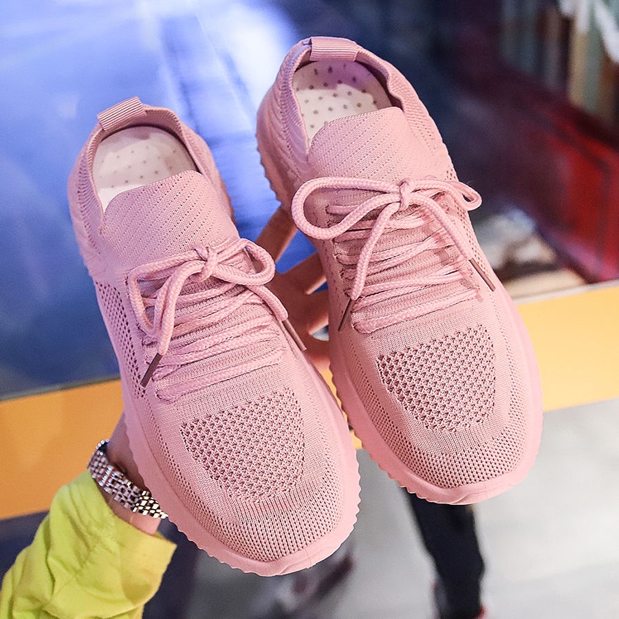 Giày thể thao chạy bộ phối lưới thoáng khí thoải mái cho nữ