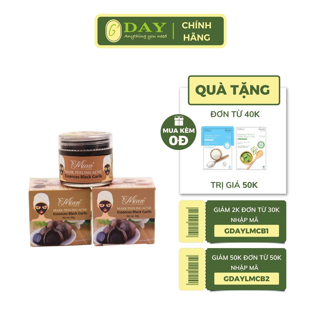 Gel lột mụn đầu đen - cám - chiết xuất tỏi đen - Mian - 30g