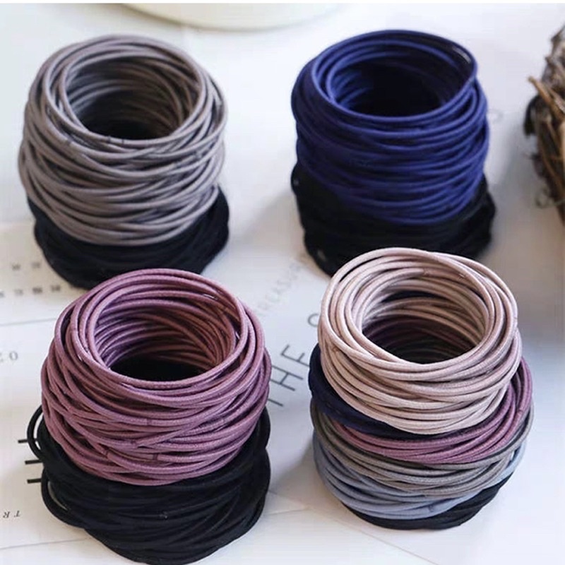 Sợi thun cột tóc 3 cọng siêu bền, co giãn tốt