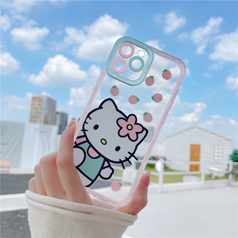 Ốp Điện Thoại TPU Mềm Chống Sốc Hình HELLO KITTY Cho IPhone 12 PRO 12Promax mini 11 PRO 11PROMAX 13 PRO 13PROMAX Xs Max XR 7 8 Plus