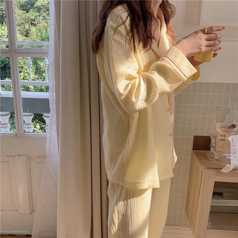 Đồ ngủ dáng dài BD024 trơn basic gồm 5 màu (ORDER) | BigBuy360 - bigbuy360.vn