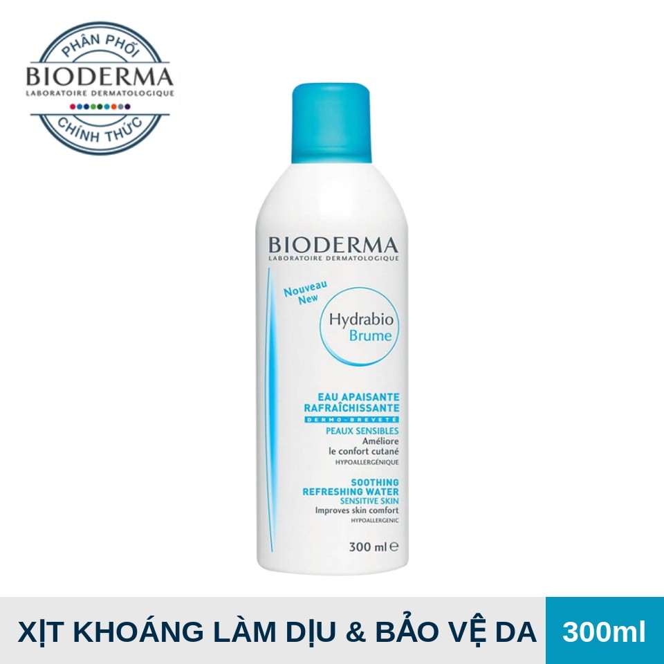 Bioderma Hydra Brume 300ml - Xịt Khoáng Cho Da Nhạy Cảm