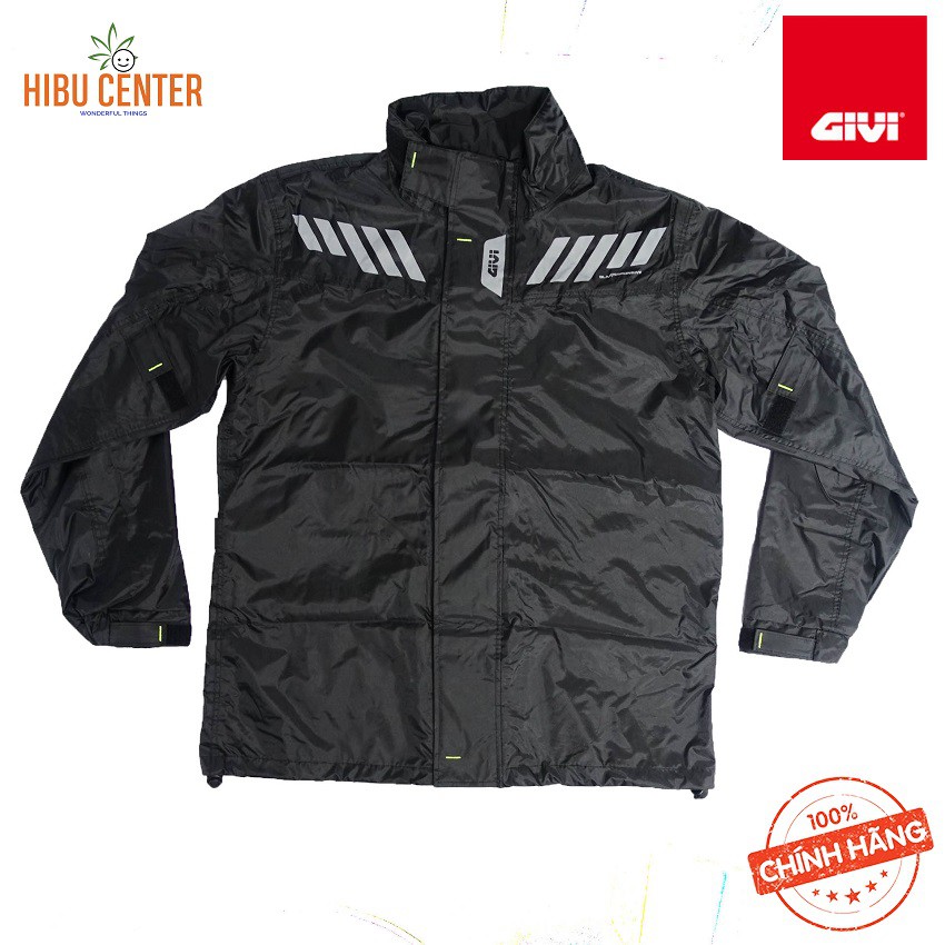 Áo Mưa Bộ Givi Rider Tech RRS04 Đen Hàng Chính Hãng