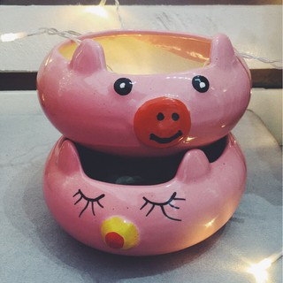 CHẠU HỒNG HÌNH CON HEO MAMI