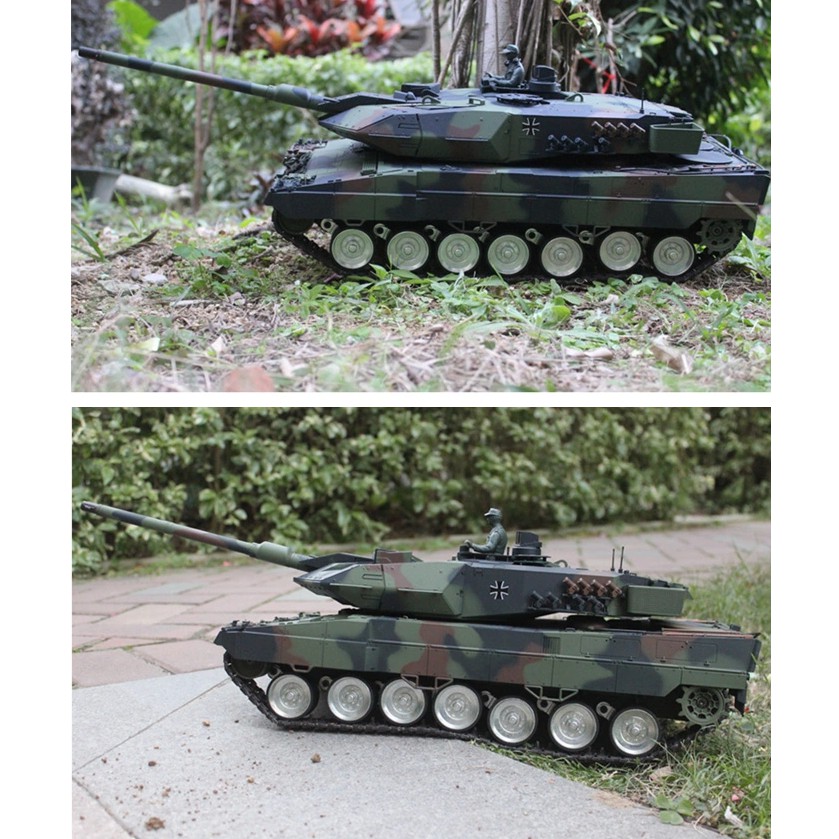 Xe tăng Henglong 1:16 Xe tăng điều khiển hạng nặng Leopard 2A6 của Đức 7.0