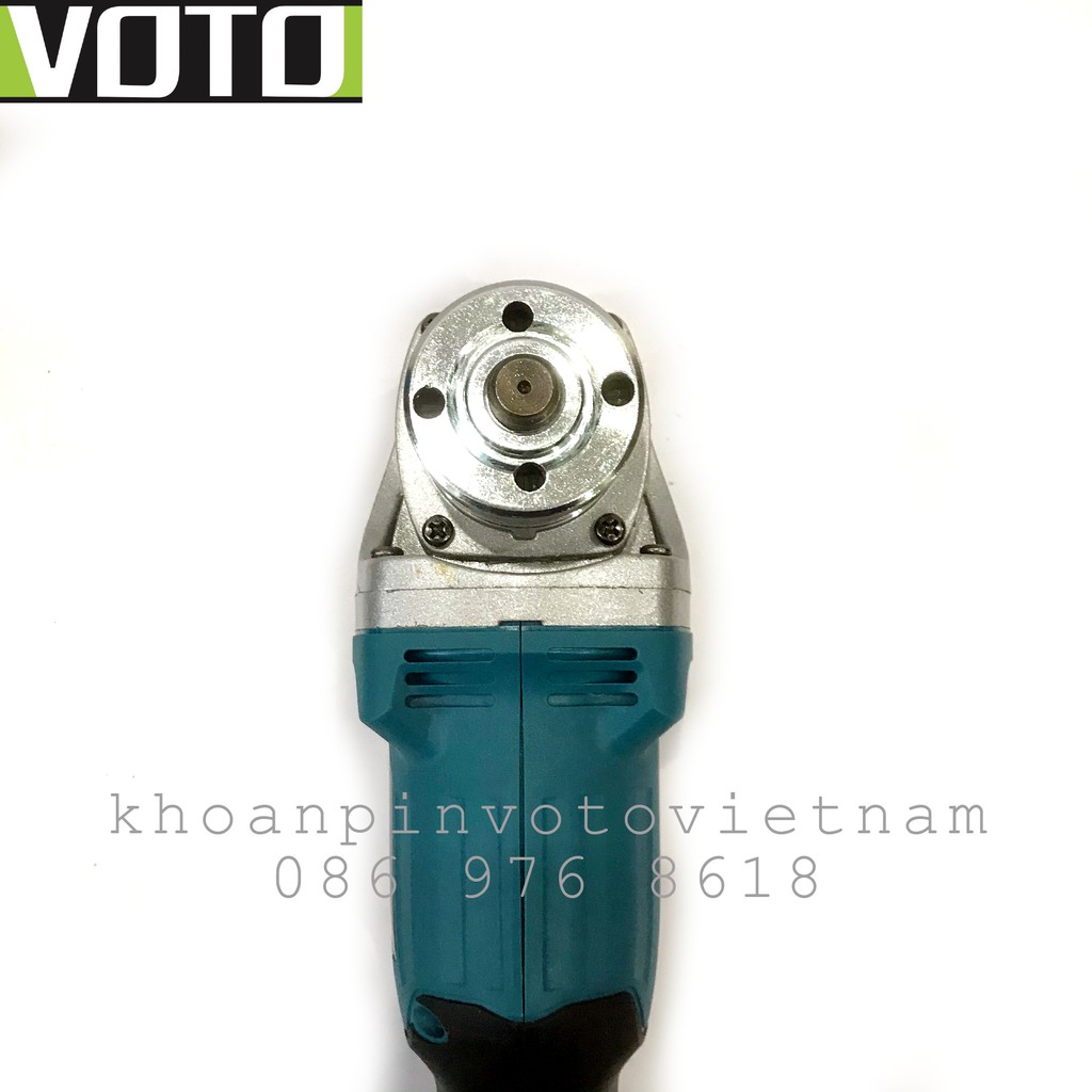 Máy mài cắt pin Voto không chổi than trục 10mm 12.5mm công tắc trượt sạc đế có pin dự phòng (màu xanh)
