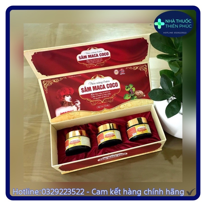 Sâm maca coco - hỗ trợ tăng cường nội tiết tố nữ, làm đẹp da, điều hoà kinh nguyệt