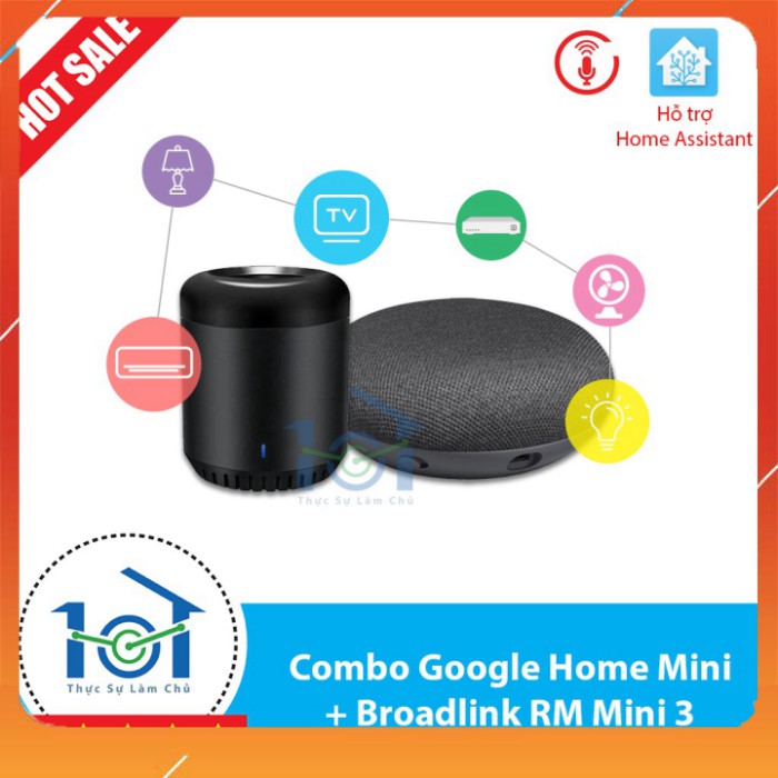 Combo Smart Home bắt đầu bao gồm Loa Google và điều khiển hồng ngoại Broadlink Rm Mini 3