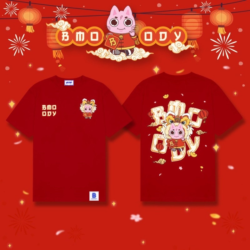 🧧ÁO THUN TẾT CHÍNH HÃNG🧧—— “CAT NEWYEAR 2022” - TẶNG KÈM BOX+Sticker+ Card Tết 2022