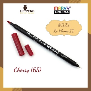 Bút brush viết calligraphy hai đầu Marvy 1122 - Màu đỏ đậm (Cherry - 65)