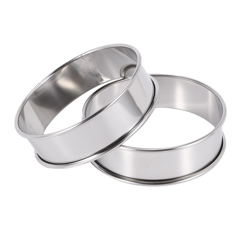 Khuôn Làm Bánh Tart Tròn Bằng Thép Không Gỉ 12 Ngăn