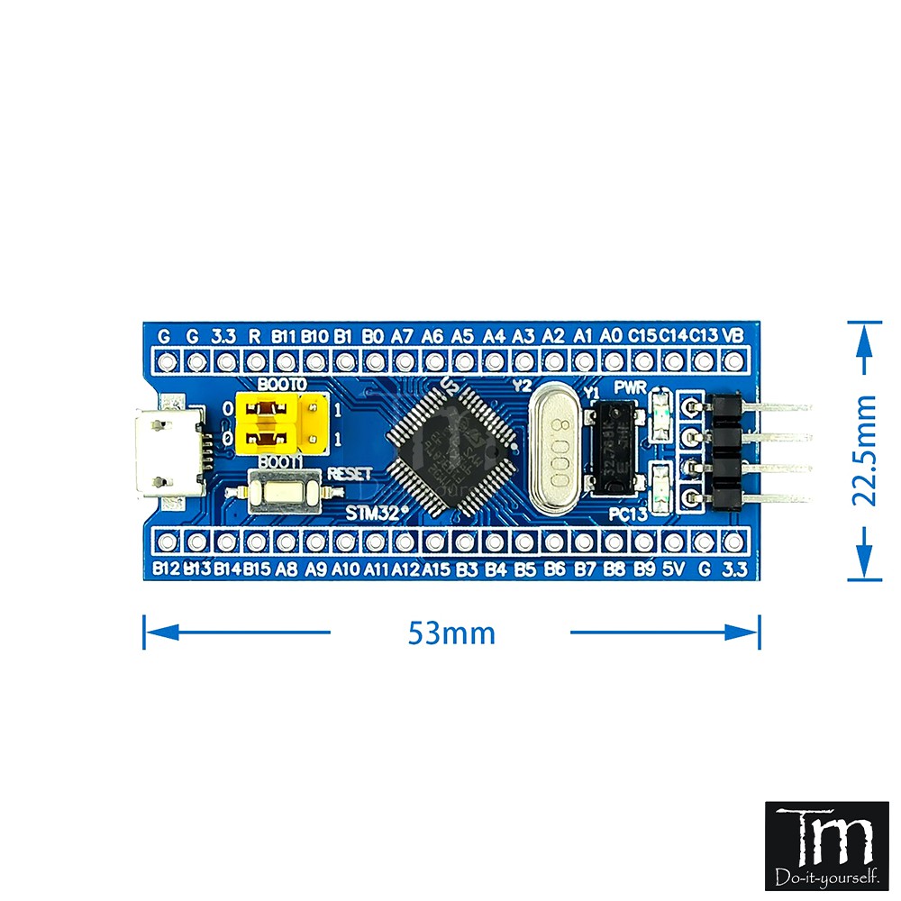 Kit Phát Triển STM32F103C8T6 Blue Pill ARM Cortex-M3