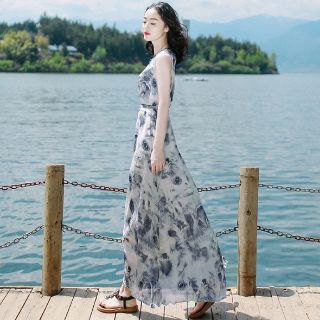 ĐẦM MAXI HỌA TIẾT THIÊN NGA