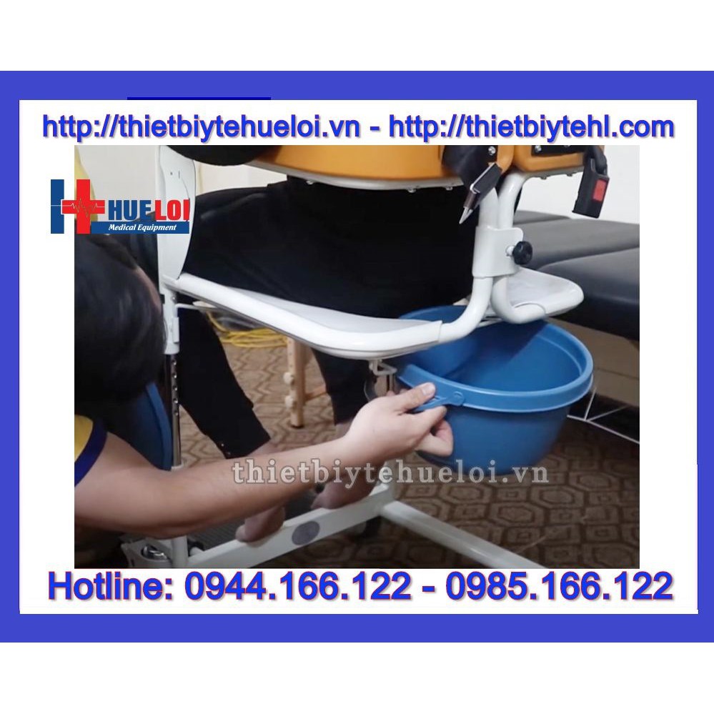 Xe lăn nâng hạ bệnh nhân ghép mảnh có bô