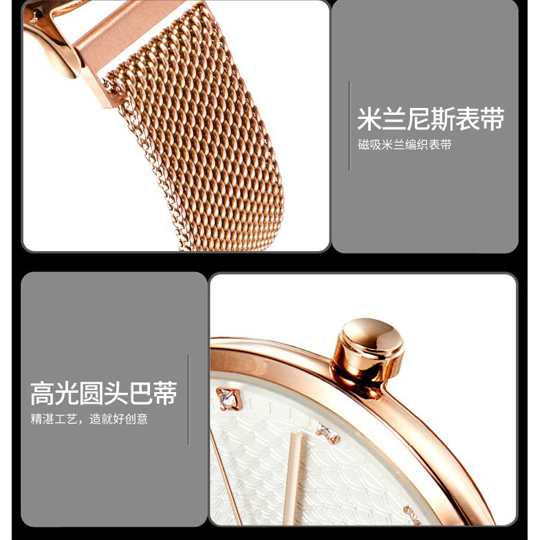 Đồng Hồ Skmei L4002 Bằng Thép Không Gỉ Màu Vàng Bạc Phong Cách Sang Trọng | BigBuy360 - bigbuy360.vn