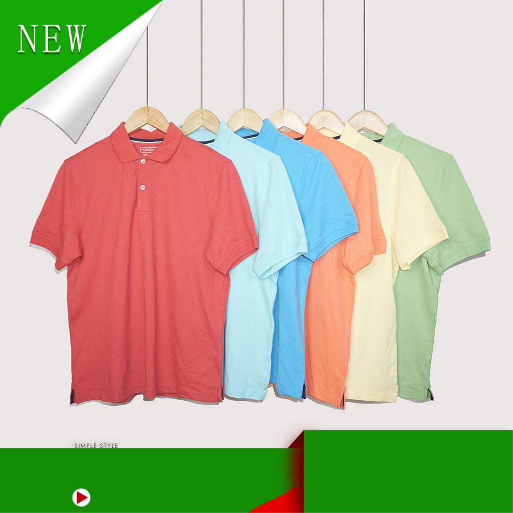 Áo Thun Nam Polo BigSize cho người cao lớn Cotton Cá Sấu hàng hãng xuất US - Áo Phông Nam Trơn Form Rộng Anle Store yody