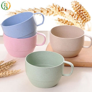 Cốc uống nước có quai cầm bằng chất liệu lúa mạch thân thiện với môi trường