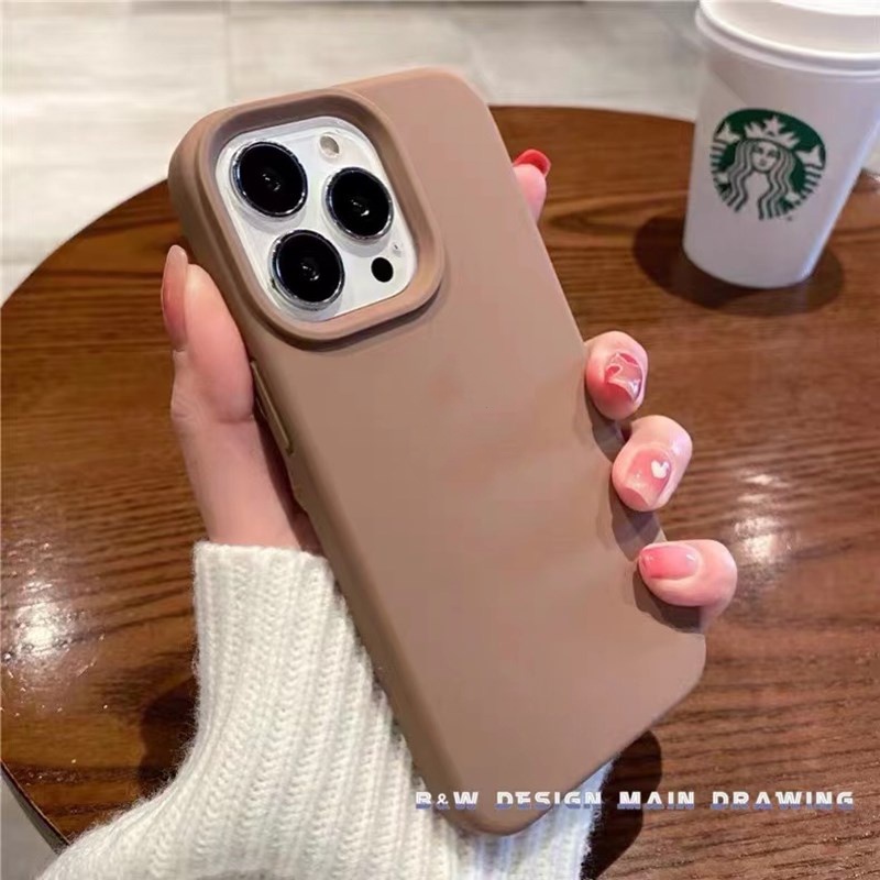 Ốp Điện Thoại Silicon Mềm Chống Sốc Chống Trượt Đơn Giản Thời Trang Cho IPhone 13 Pro Max X Max XR 12 11 Pro Max SE2 7 8+