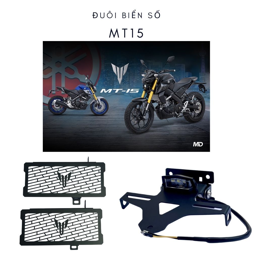 Đuôi biển số MT15 gập 2 chiều. Khung gắn biển số yamaha Mt15 chuyên dụng