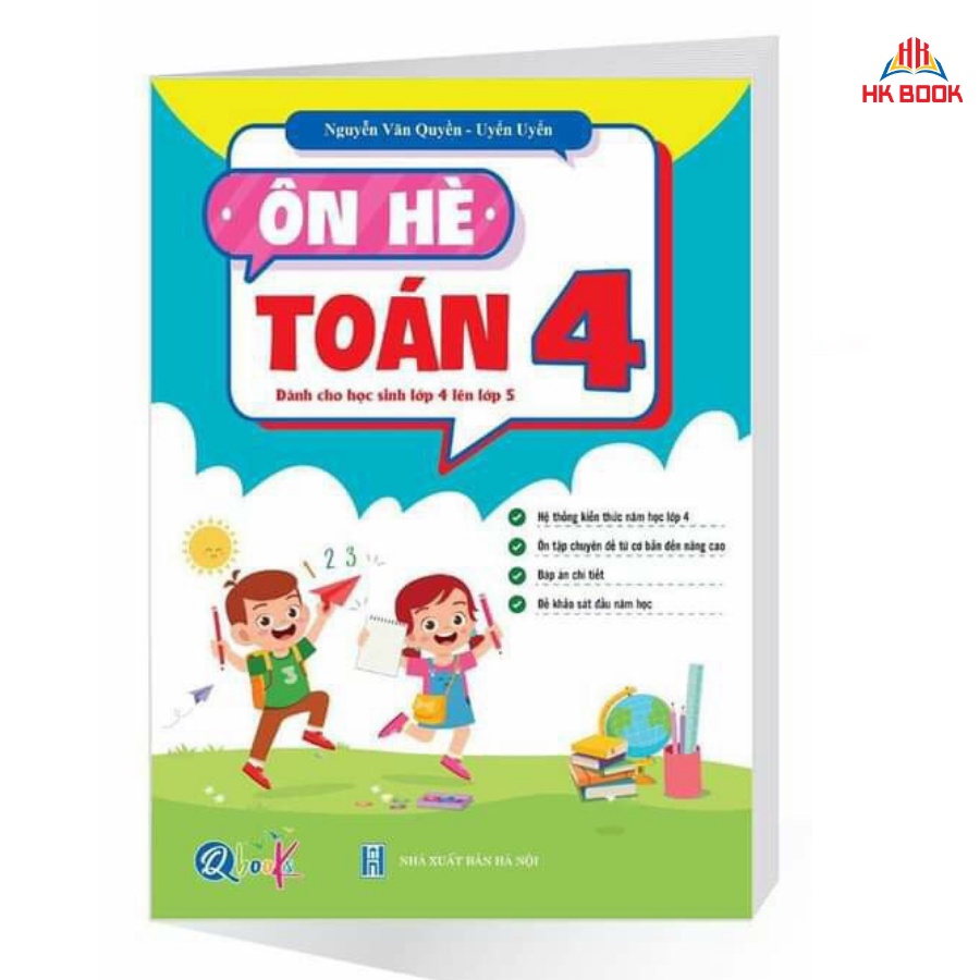 Sách - Ôn Hè Toán 4 - Dành cho học sinh lớp 4 vào 5 (1 cuốn)