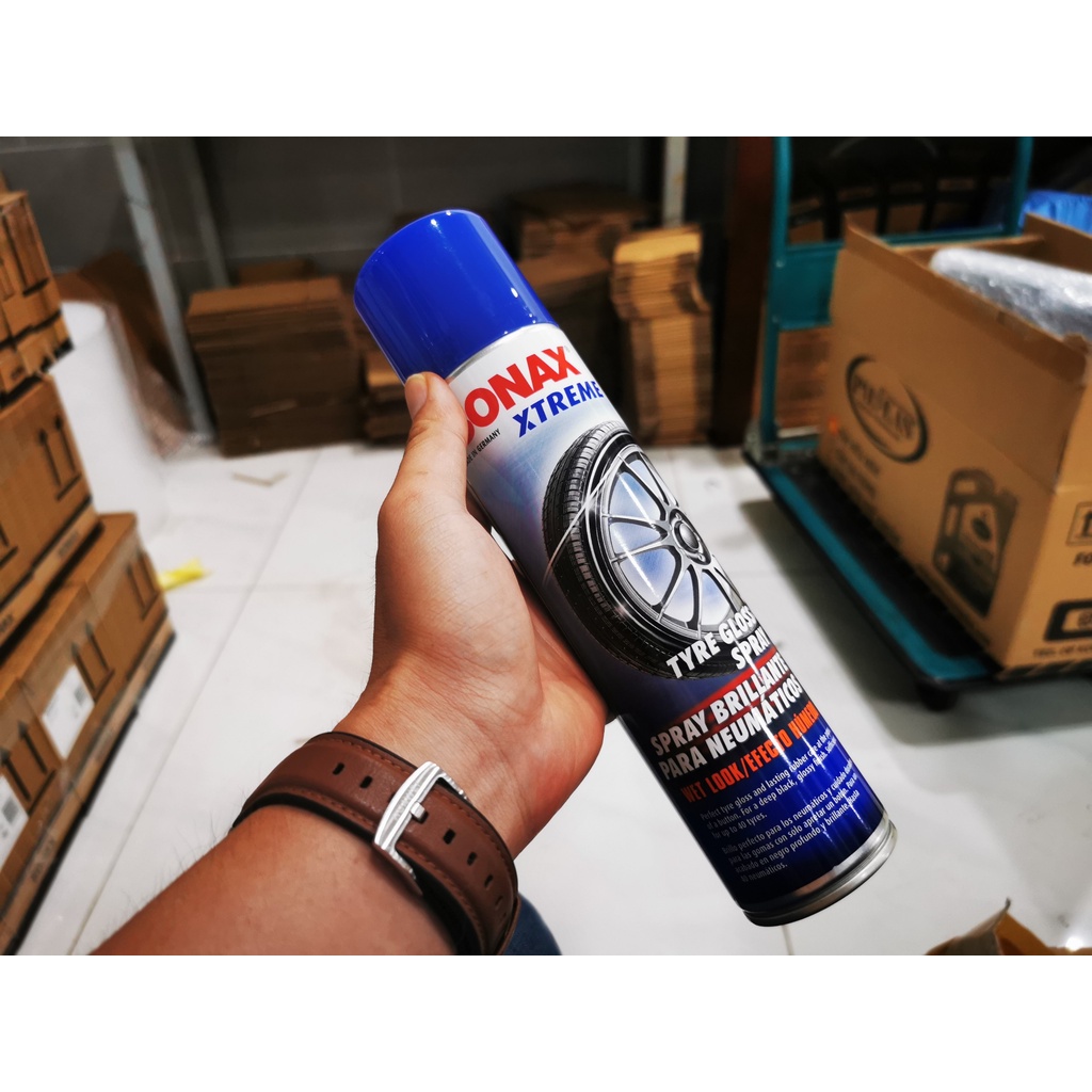 Chai Xịt Bảo Dưỡng Làm Bóng Lốp Xe Ô Tô Sonax Xtreme Tyre Gloss Spray 235300 400ml Tặng Khăn