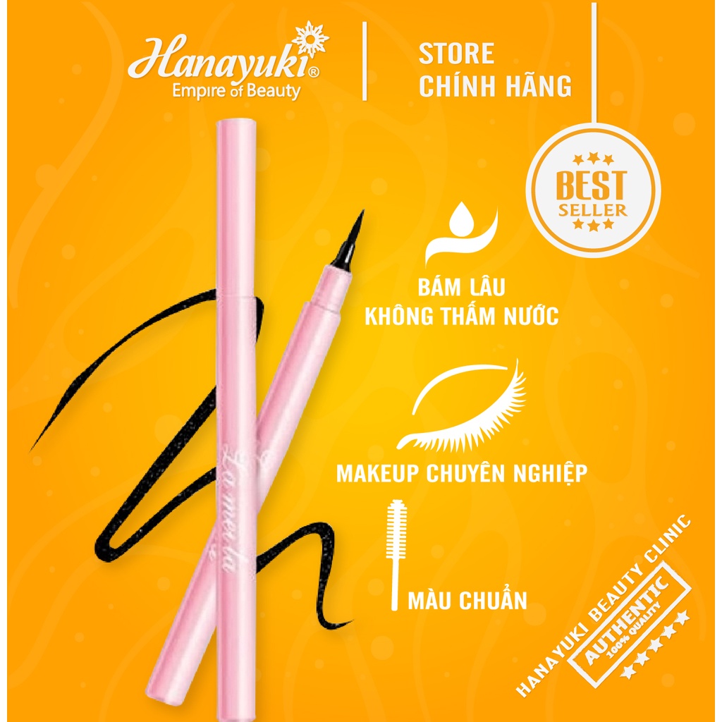 Sỉ- Bút chì kẻ mắt Lameila vỏ hồng chống thấm nước trang điểm cao cấp- Hanayuki Beauty Clinic