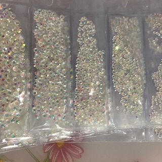 Bịch đá trần ab chân bằng mix ss4-ss12 phụ kiện nail trang trí túi sách, giày dép, quần áo, điện thoại