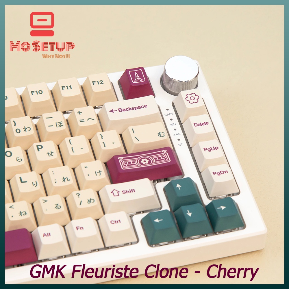 Keycap bàn phím cơ_GMK Fleuriste Clone PBT Dyesub Cherry Profile_Dành cho các layout.