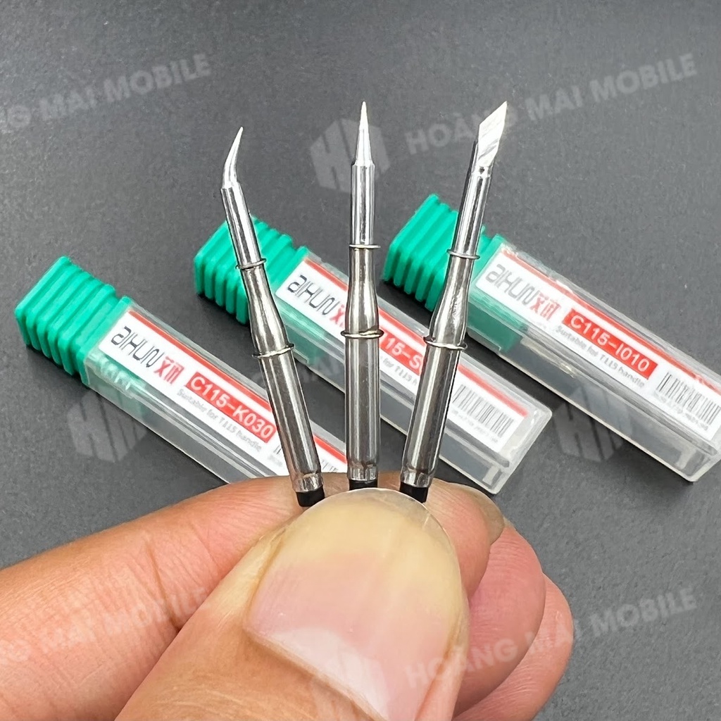 Mũi hàn C115 hãng JC (3 kiểu đầu)