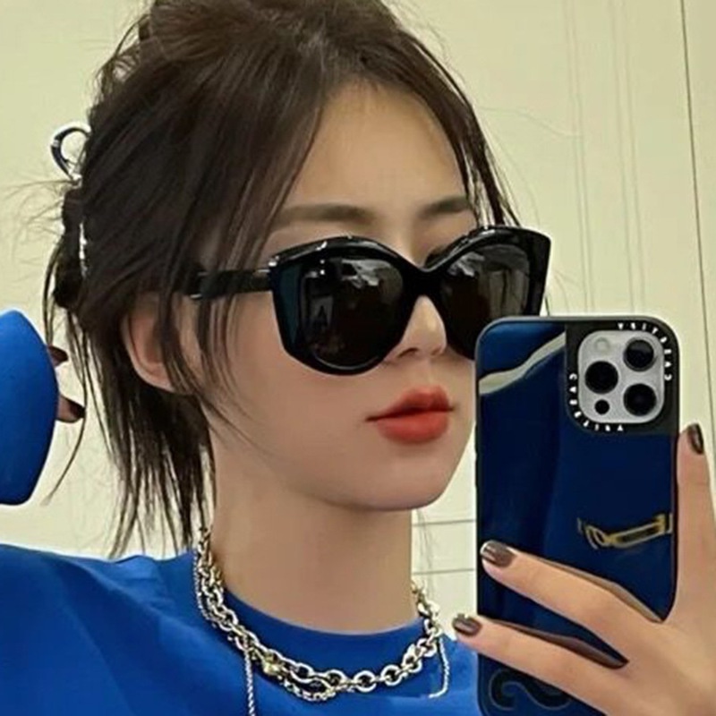 Kính Mát Mắt Mèo Oversize Thời Trang Retro Cho Nữ