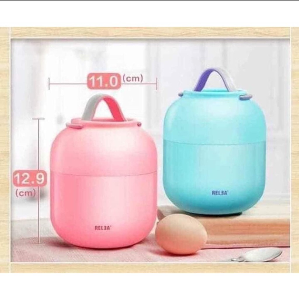 Bình ủ cháo Relea 700ml  kèm thìa inoxcho bé ăn dặm