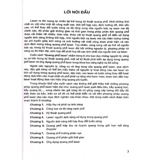 Sách - Quang Phổ Laser (DN)